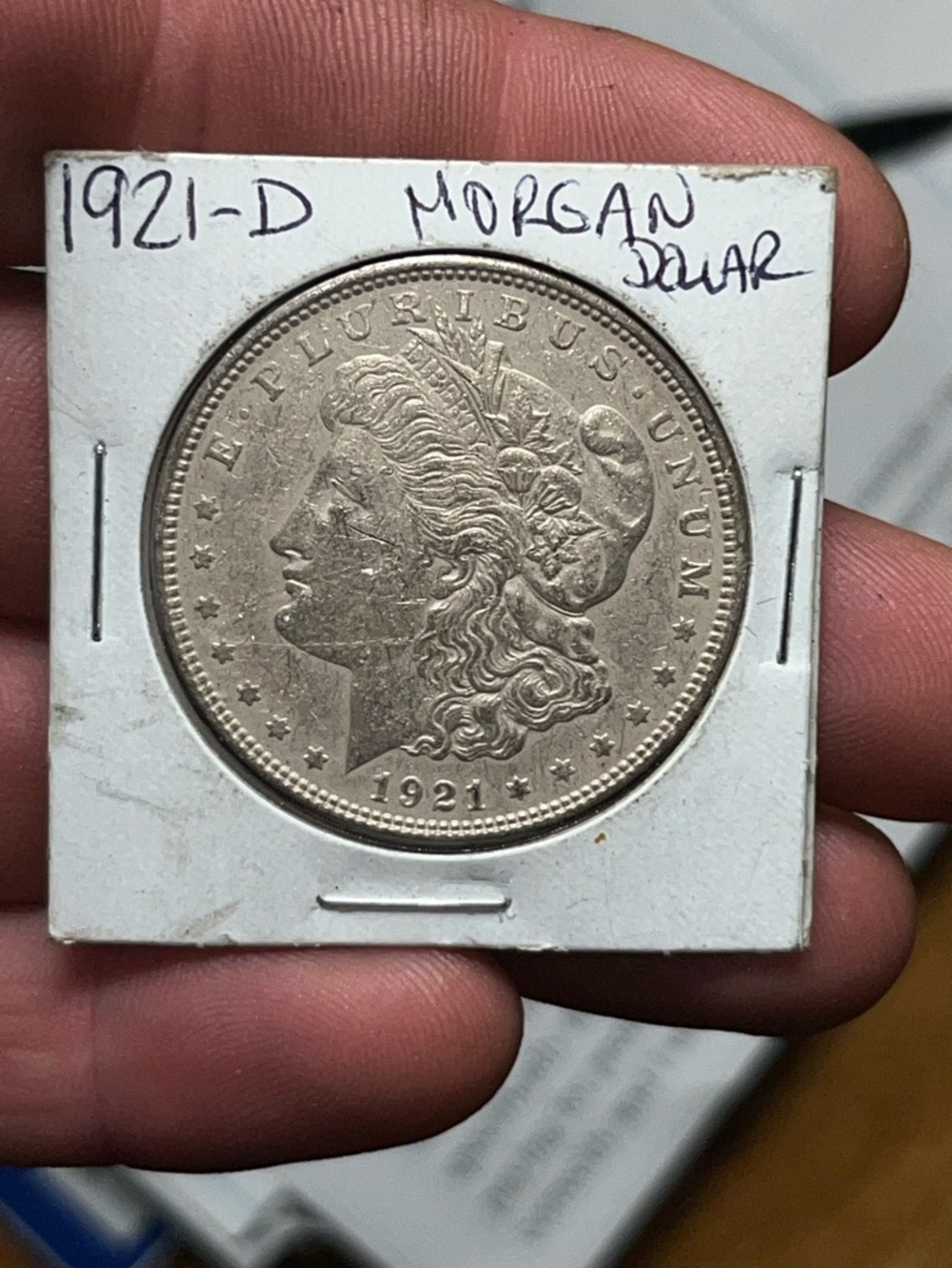1921-D Morgan Stanley Dollar AU Condition